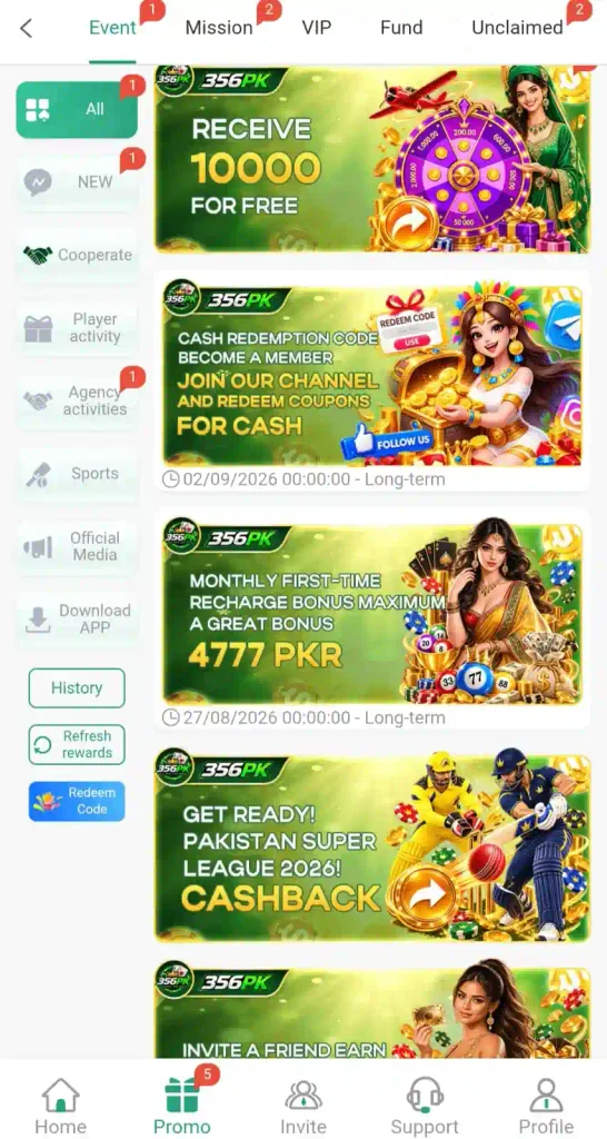 356 PK Game Download {Best Casino Earning App} For Android