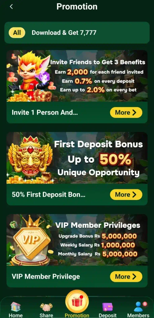 C7777 Game Download New Real Rupees App For Android Free