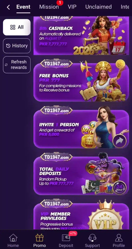 TD 1947 Game Download Easy Earning App For Android user
