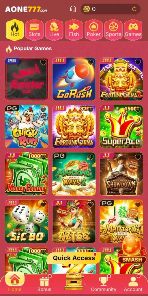 AONE777 Game Download (New Top Rupees) APK For Android