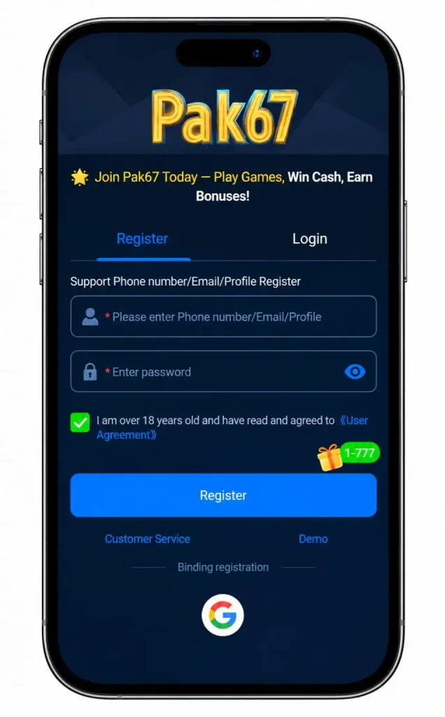 PAK67 Game Download (Easy Earning App) in Pakistan 2026