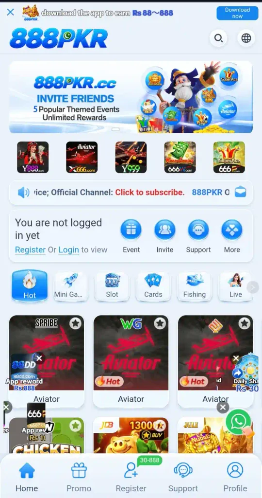 888 PKR Game Download Easy Earning Platform For Android